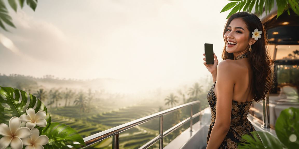 Pemain menikmati akses voucher dan promo platform hiburan dari ponsel